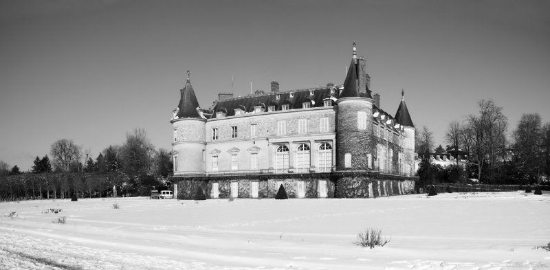 Château de Rambouillet sous la neige